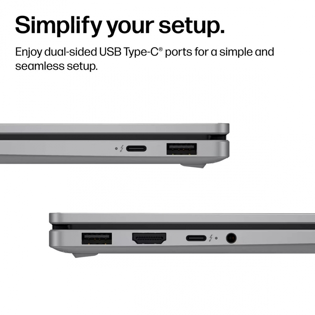 HP OmniBook X Flip 2-in-1 - 14 2K OLED Touchscreen Laptop - Intel Core Ultra 7  - 16GB RAM - 1TB SSD - Copilot+ - Win11 - Silver